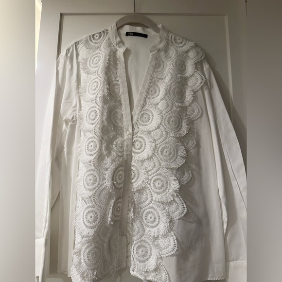 Zara Tops - Zara Classic White Blouse